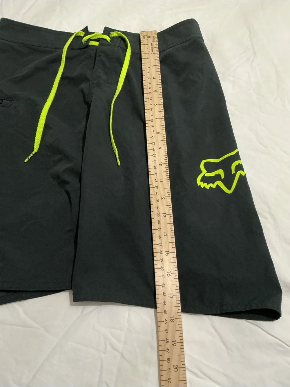 Fox Racing Youth Overhead Boardshorts Black Neon Yellow Size 28